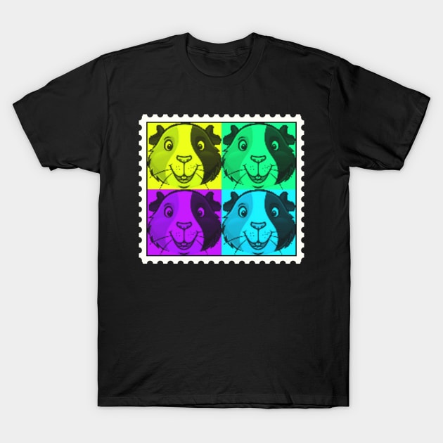 Guinea Pig Postage Stamp T-Shirt by ARTWORKandBEYOND